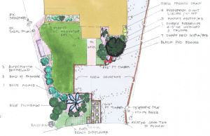 The Plan for Driveway and Landscape